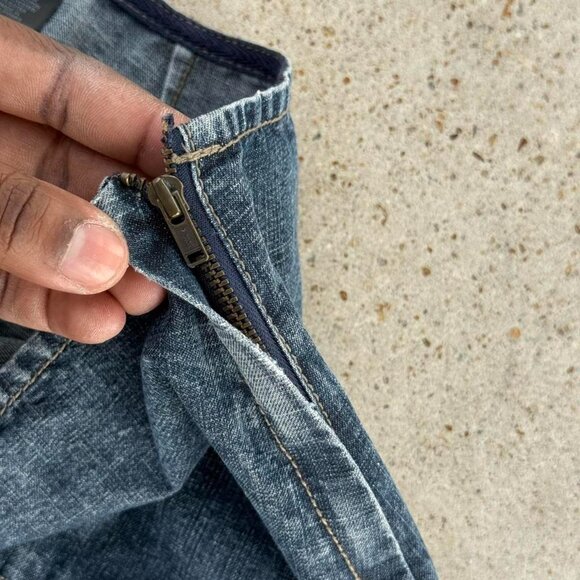 2000s denim pleated mini skirt - Picture 4 of 6